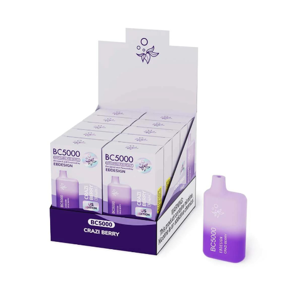 Best Deal ELF BC5000 Disposable Vape 9.5mL Crazi Berry