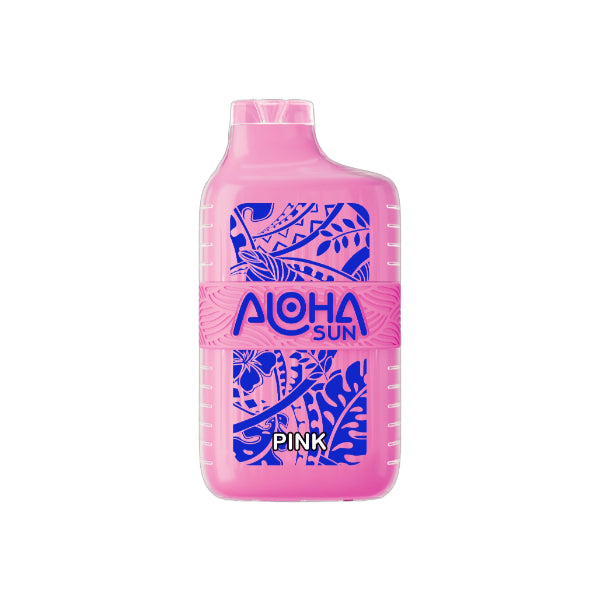 Best Deals Aloha Sun 7000 Puffs Vape Disposable 15mL Best Flavor Pink