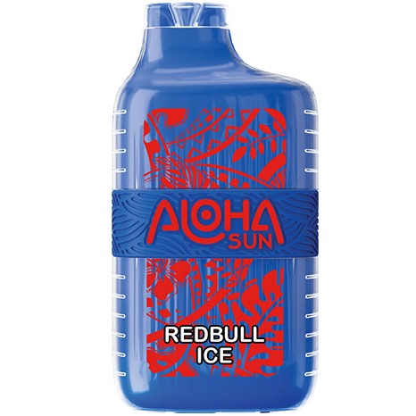 Aloha Sun 7000 Puffs Vape 10 Pack 15mL Best Flavor Redbull Ice