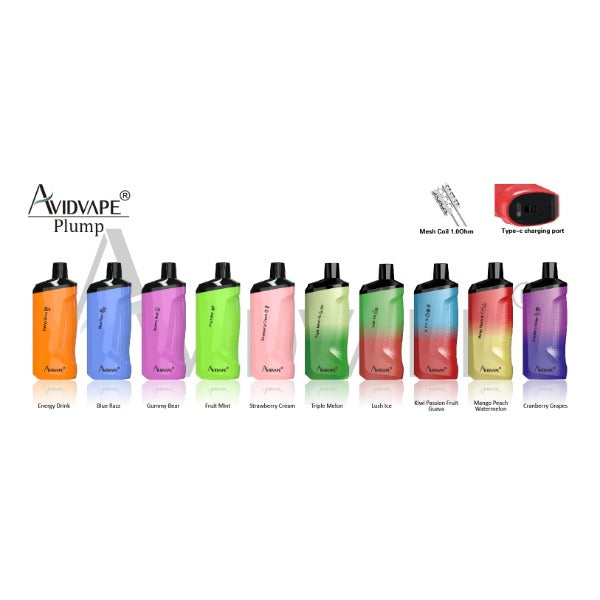 AvidVape Plump 8000 Puffs Disposable Vape 10 Pack - $19.95 eJuices.co AvidVape Plump 8000 Puffs Disposable Vape 10 Pack - $19.95 eJuices.co