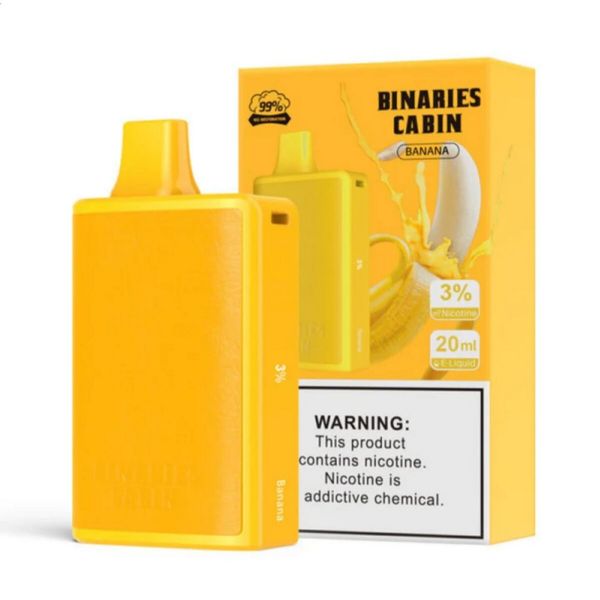 HorizonTech Binaries Cabin 10000 Puffs Disposable Vape 20mL Best Flavor Banana