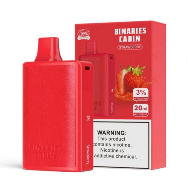 HorizonTech Binaries Cabin 10000 Puffs Disposable Vape 20mL Best Flavor Strawberry