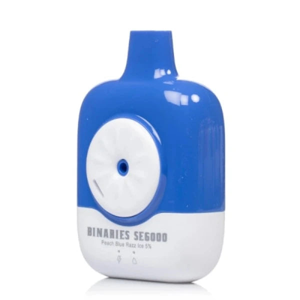 Best Deal HorizonTech Binaries Cabin SE6000 Rechargeable Vape 12mL Peach Ice Razz Ice