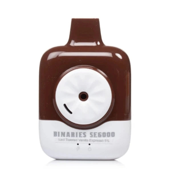 Best Deal HorizonTech Binaries Cabin SE6000 Rechargeable Vape 12mL Iced Toasted Vanilla Espresso