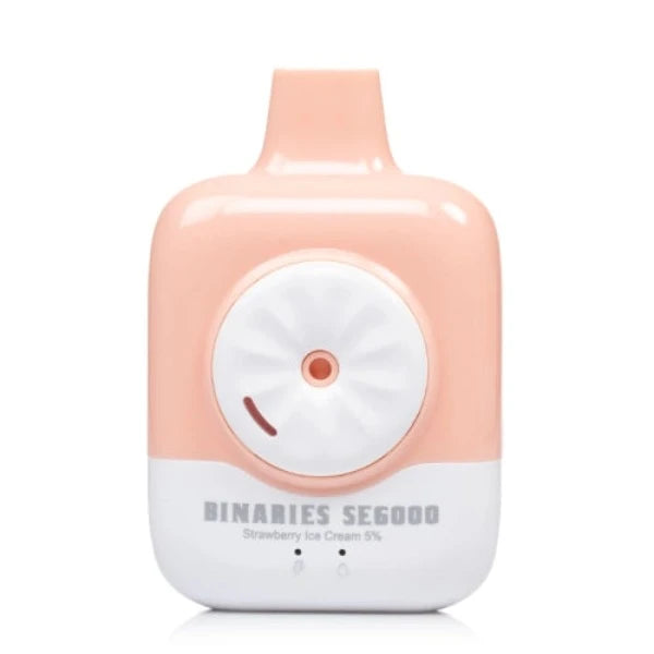 Best Deal HorizonTech Binaries Cabin SE6000 Rechargeable Vape 12mL Strawberry Ice Cream