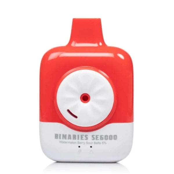 Best Deal HorizonTech Binaries Cabin SE6000 Rechargeable Vape 12mL Watermelon Berry Sour Belts