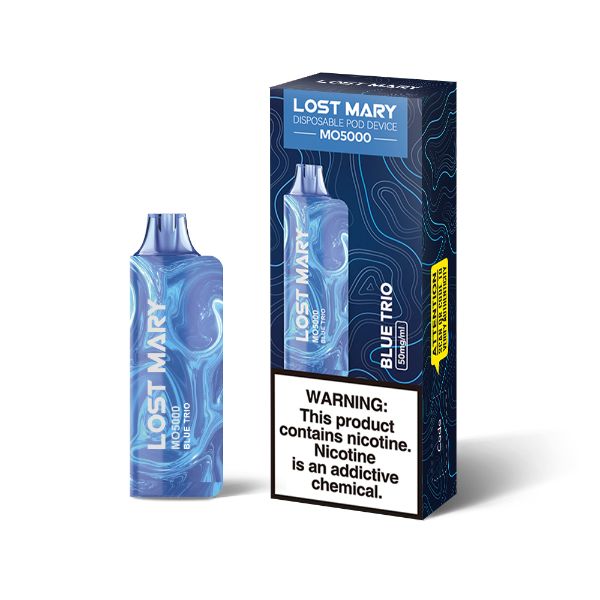 Best Deal Lost Mary MO5000 Disposable Vape by Elf Bar 10 Pack 13.5mL Blue Trio