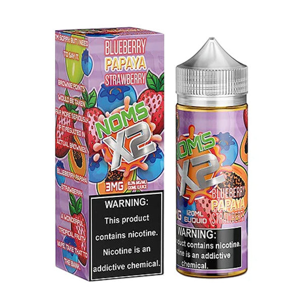 Best Deal Noms X2 120mL Vape Juice - Blueberry Papaya Strawberry