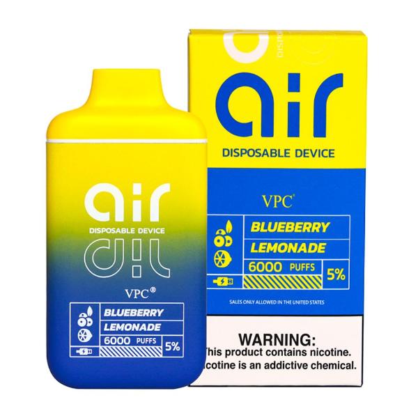 Blueberry Lemonade Vibez Air 6000 Puff Disposable Wholesale Price!