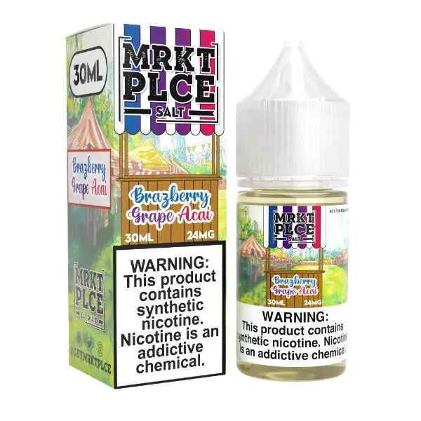 Best Deal MRKT PLCE Salt 30mL Vape Juice - Brazberry Grape Acai