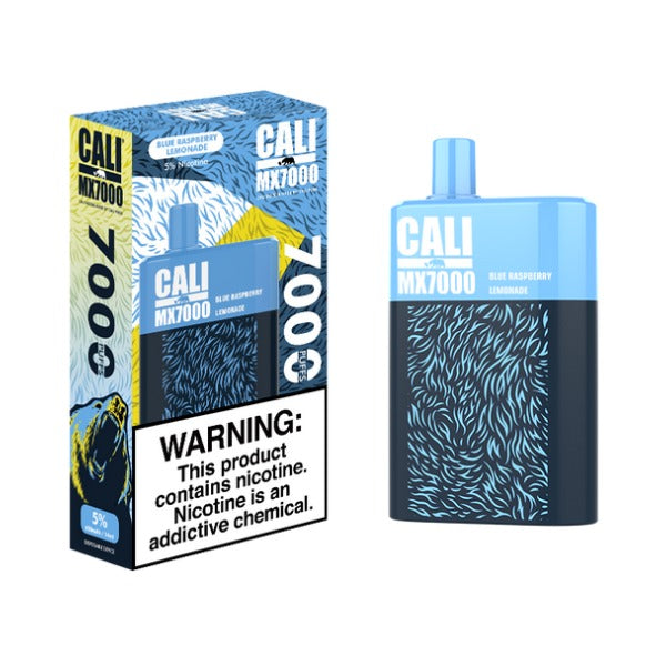 Cali Pods Cali MX7000 Disposable Vape Best Flavor Blue Raspberry Lemonade