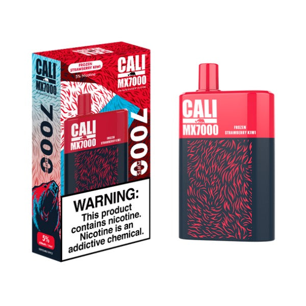 Cali Pods Cali MX7000 Disposable Vape Best Flavor Frozen Strawberry Kiwi