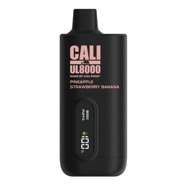 Cali Pods UL8000 Zero Nicotine Rechargeable Disposable - Pineapple Strawberry Banana