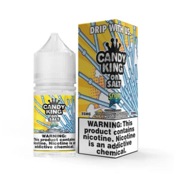Best Deal Candy King Salt Vape Juice 30mL - Sour Straws