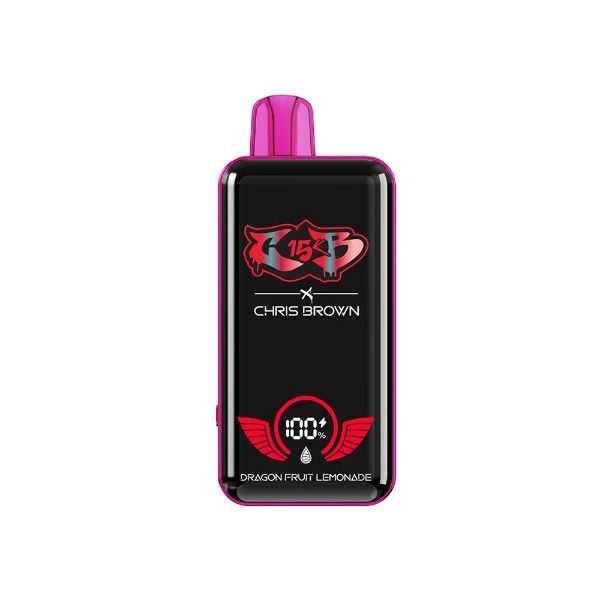 Best Deal Chris Brown CB15K Rechargeable Disposable Vape 15mL Dragon Fruit Lemon