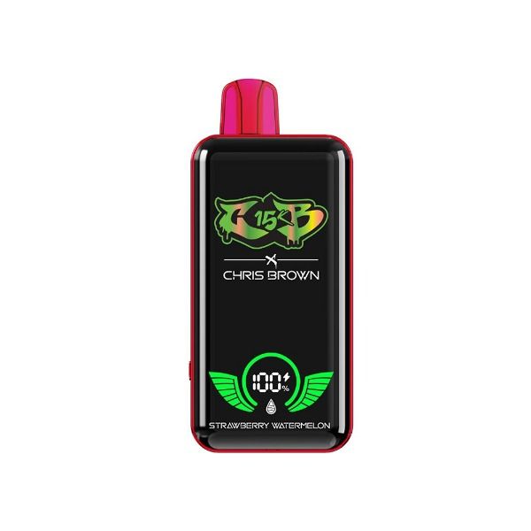 Best Deal Chris Brown CB15K Rechargeable Disposable Vape 15mL Strawberry Watermelon