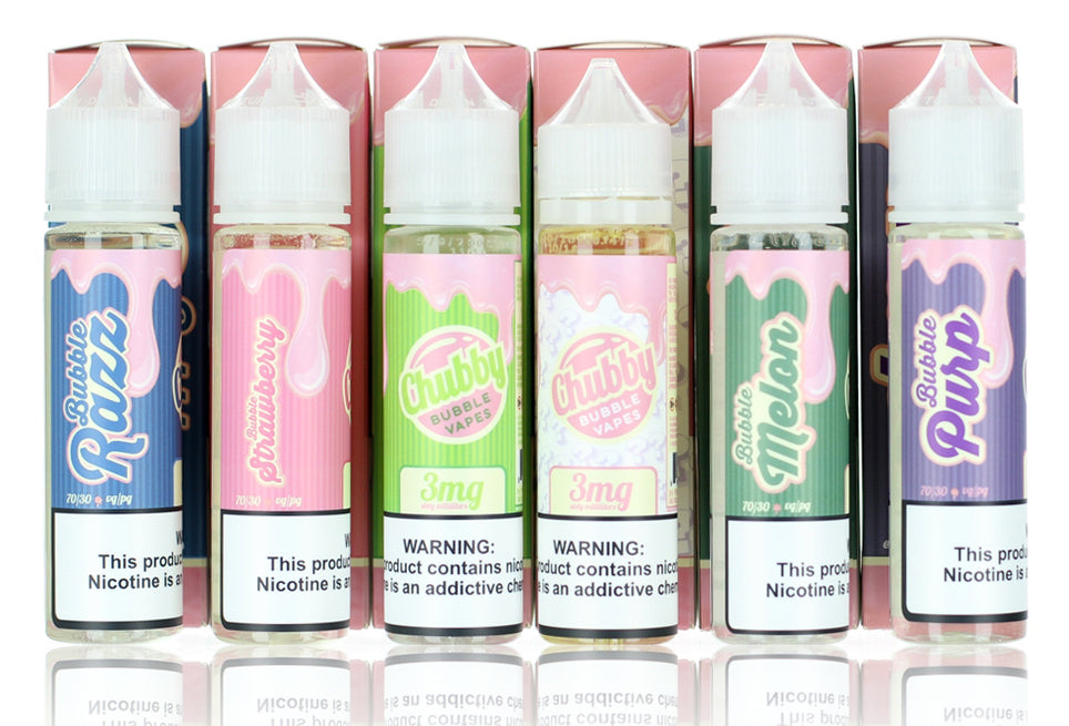 Chubby Bubble 60ML Vape Juice Best Flavors Bubble Razz Bubble Strawberry Bubble Melon Bubble Purp