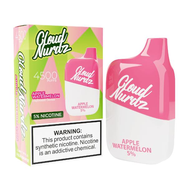 Cloud Nurdz 4500 Puffs Single Disposable-Apple Watermelon-50mg