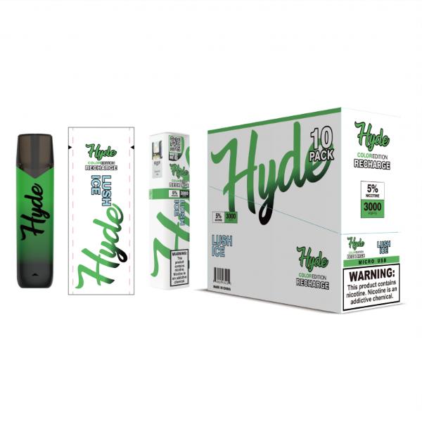 Hyde Color Recharge 10 Pack Disposable Vape Best Flavor Lush Ice