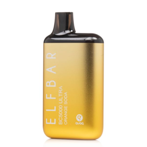 Elf Bar BC5000 Ultra 5000 Puffs Rechargeable Vape Disposable 13mL Best Flavor Orange Soda