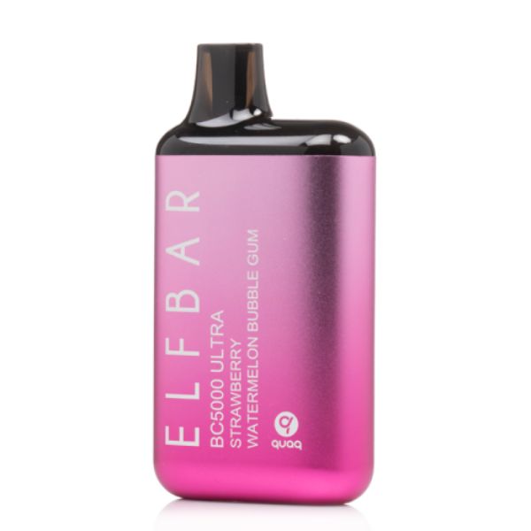 Elf Bar BC5000 Ultra 5000 Puffs Rechargeable Vape Disposable 13mL Best Flavor Strawberry Watermelon Bubble Gum
