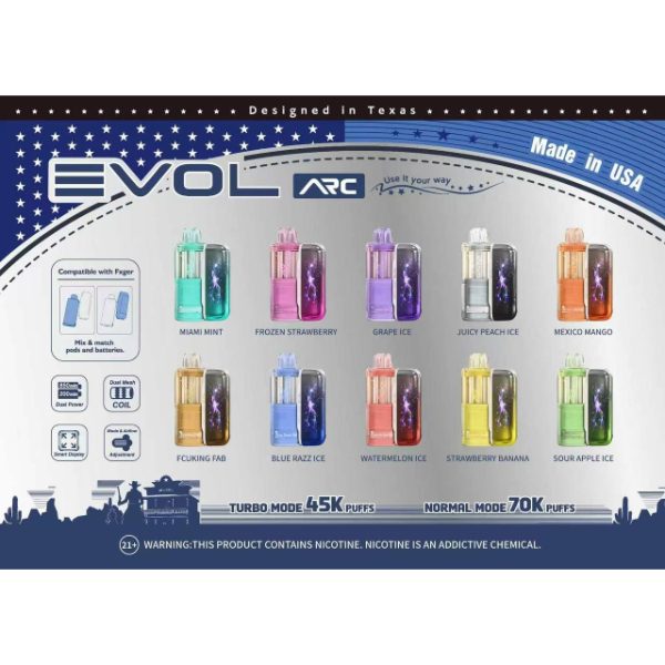 EVOL ARC 70,000 Puffs Disposable Pod