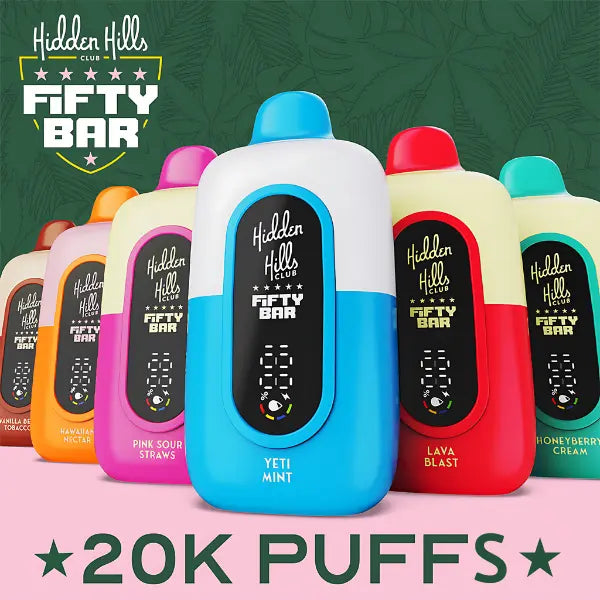 how to open a fifty bar vape Hidden Hills x 20K Disposable does breeze vape have 60W Variant:Midnight Barcelona