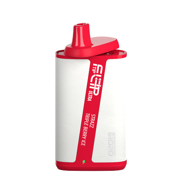 Best Deal HOPO FLIPTIP Ultra 10000 Puffs Disposable Vape 18mL Strazz Triple Berry Ice