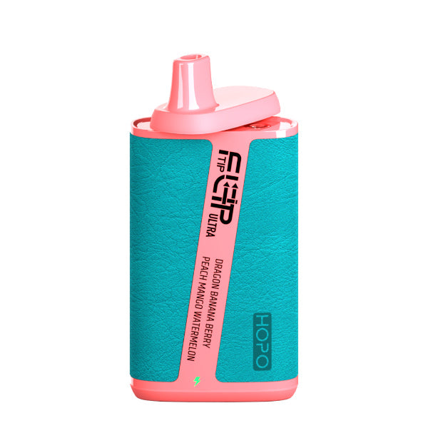 Best Deal HOPO FLIPTIP Ultra 10000 Puffs Disposable Vape 18mL Dragon Banana Berry Peach Mango Watermelon