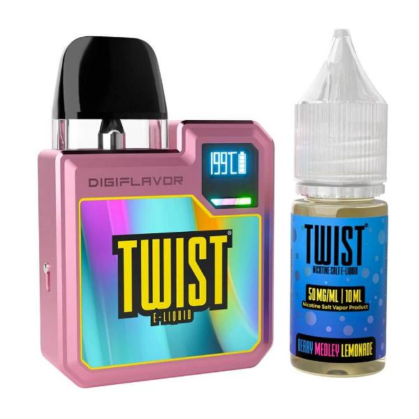 Geekvape Digi-Q Kit + Daddy's Vapor Salts (10mL)-Pink/Berry Medley Lemonade