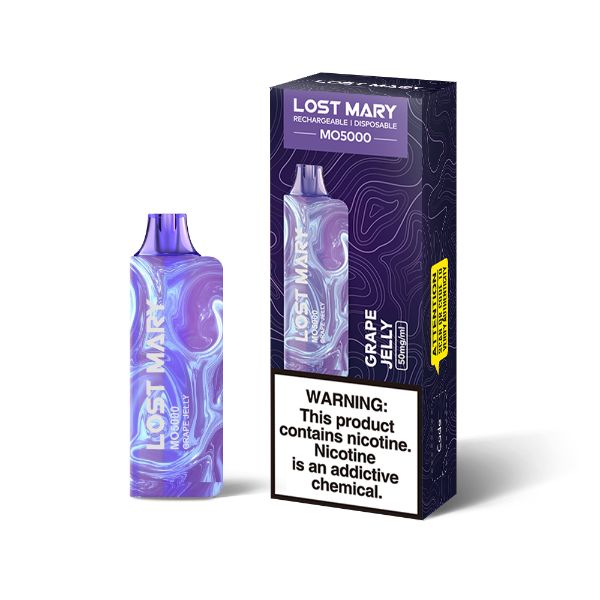 Best Deal Lost Mary MO5000 Disposable Vape by Elf Bar 10 Pack 13.5mL Grape Jelly