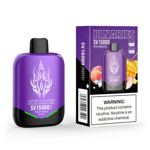 Best Deal Horizon Binaries SV15000 Puffs Recharge Vape 20mL Peach Mango Ice