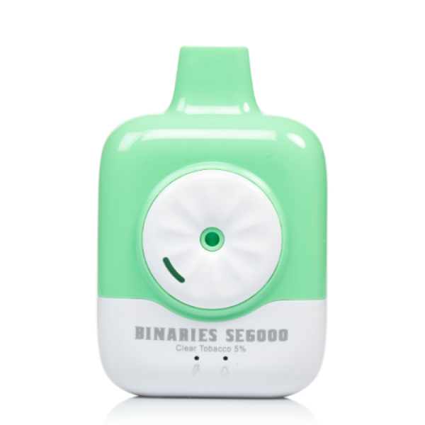 Best Deal HorizonTech Binaries Cabin SE6000 Rechargeable Vape 12mL Clear Tobacco