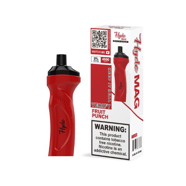 Best Deal Hyde Mag 4500 Puffs Recharge Disposable Vape 10mL Fruit Punch