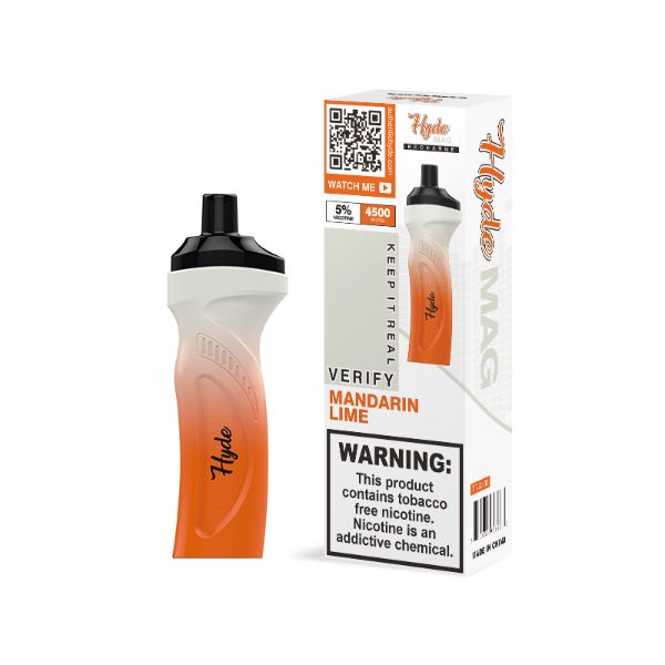 Best Deal Hyde Mag 4500 Puffs Recharge Disposable Vape 10mL Mandarin Lime