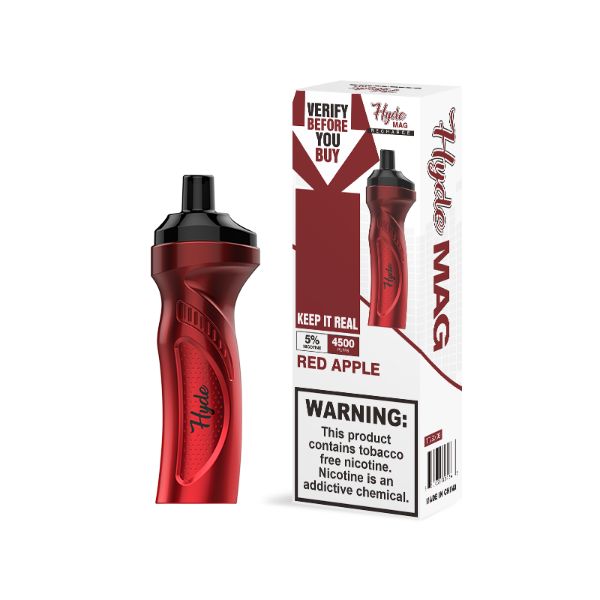 Best Deal Hyde Mag 4500 Puffs Recharge Disposable Vape 10mL Red Apple