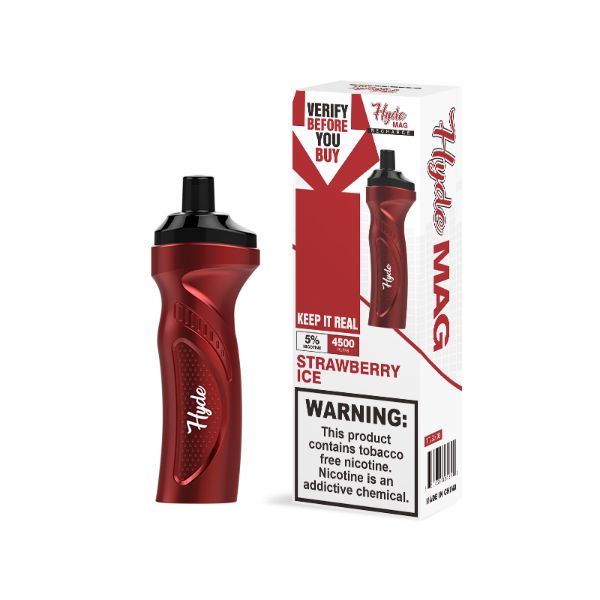 Best Deal Hyde Mag 4500 Puffs Recharge Disposable Vape 10mL Strawberry Ice
