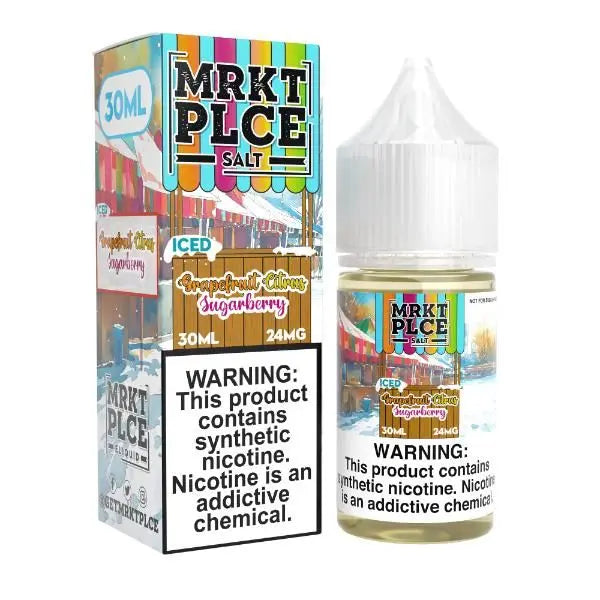 Best Deal MRKT PLCE Salt 30mL Vape Juice - Iced Grapefruit Citrus Sugarberry