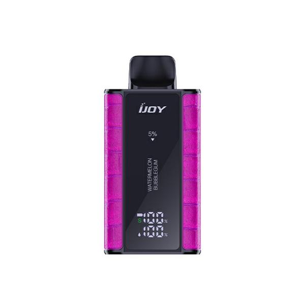 Best Deal IJoy Bar Captain 10000 Disposable Vape 18mL Watermelon Bubblegum