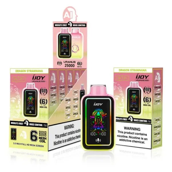 Best Deal iJoy Uranus 25000 Puffs Disposable Vape 20mL - Dragon Strawnana