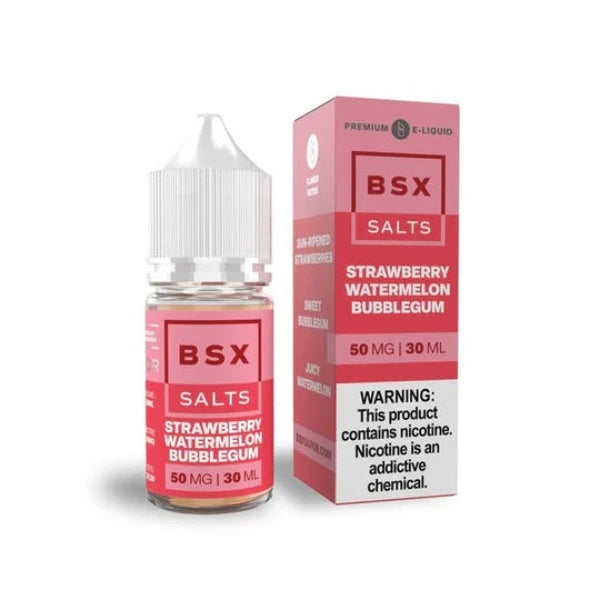 Best Deal Basix Salts by Glas Vape Juice 30ML Strawberry Watermelon Bubblegum