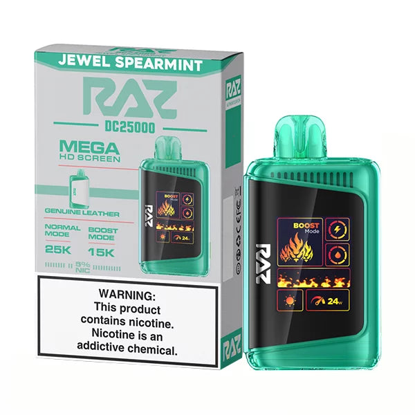 Best Deal RAZ DC25K 25,000 Puffs Rechargeable Vape 16mL - Jewel Mint
