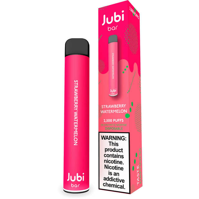 Jubi Bar 2500 Puffs 8ML Single Disposable Vape Best Flavor Strawberry Watermelon