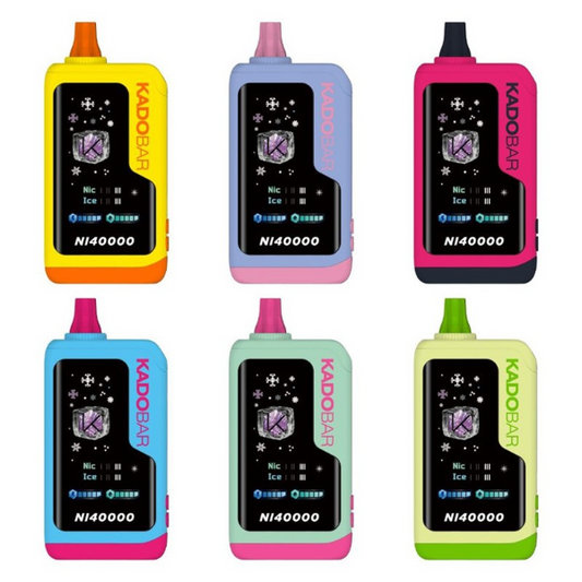 Best Deal KadoBar NI40000 Ice + Nicotine Control Disposable Vape 24mL 5 Pack