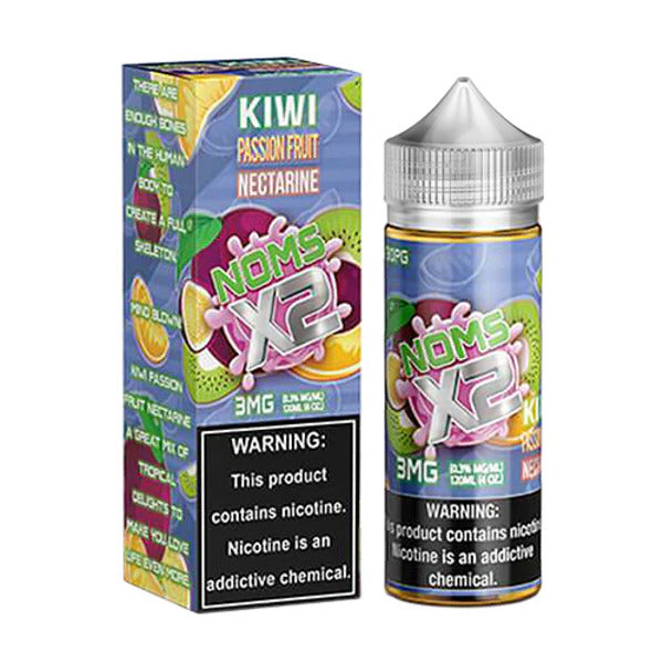 Best Deal Noms X2 120mL Vape Juice - Kiwi Pssionfruit Nectarine