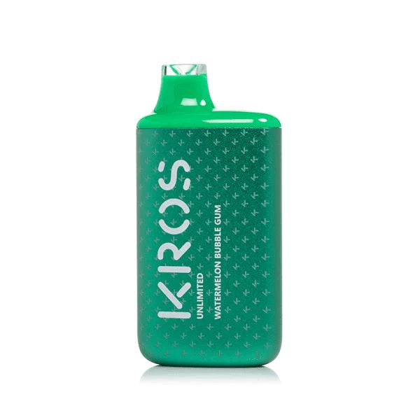 Best Deal Kros Unlimited 6000 Puffs Single Disposable Vape 14mL Watermelon Bubble Gum