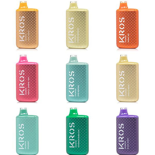 Kros Unlimited 6000 Puffs Single Disposable Vape Best Flavors