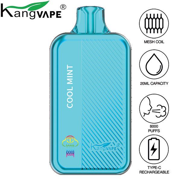 Best Deal Kangvape TC8000 Disposable Vape 5-Pack 20mL Cool Mint