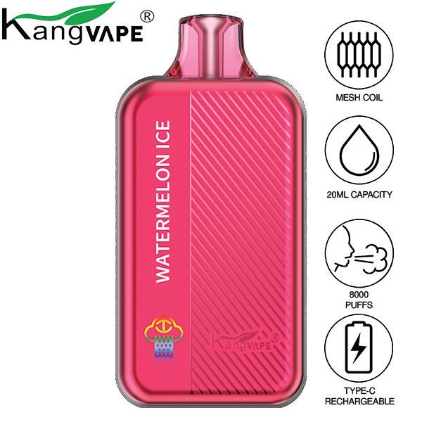 Best Deal Kangvape TC8000 Disposable Vape 5-Pack 20mL Watermelon Ice