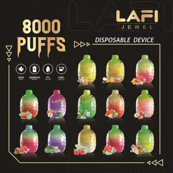 LAFI Jewel 8000 Puffs Rechargeable Vape 15mL - $1.99 eJuices.co LAFI Jewel 8000 Puffs Rechargeable Vape 15mL - $1.99 eJuices.co